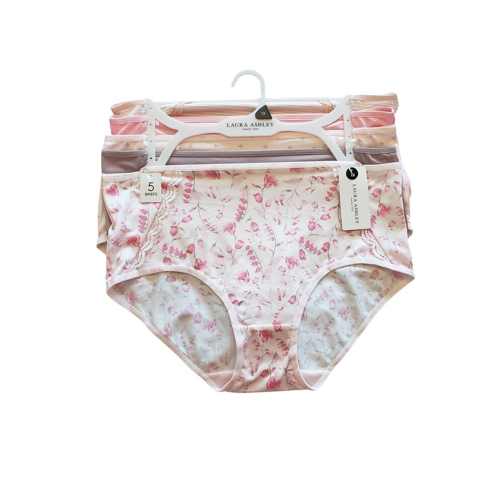 Laura Ashley NWT Briefs super soft set of 5 1X‎